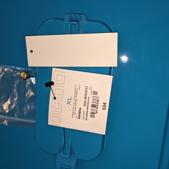 3/$25 Liz Claiborne Abstract Top NWT XL - Picture 7 of 8